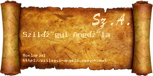 Szilágyi Angéla névjegykártya